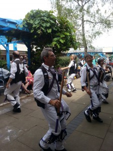 Dancing 'Young Collings' at the Botley Westway Festival.