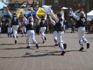 Dancing Banbury Bill at the Oxford Folk Weekend 2014