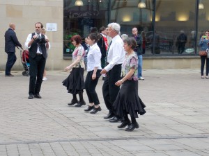 Clogarhythm in Millennium Place, Durham.