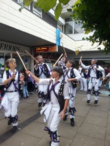 Dancing 'Young Collins' at the Botley Westway Festival.