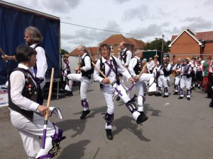 Dancing Young Collins at the Cross Keys, Wallingford, on the Saturday of Bunkfest.