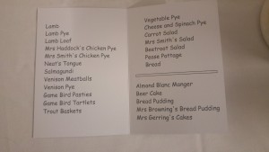 Vale Ale menu. Yum.