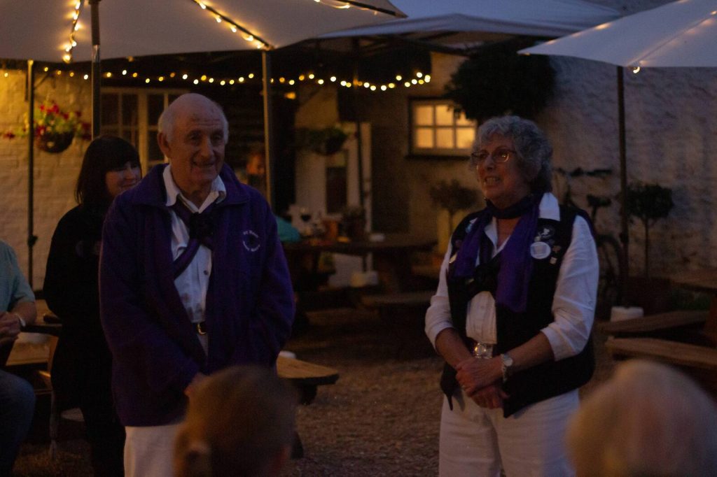 Steve and Audrey sing in the gloaming