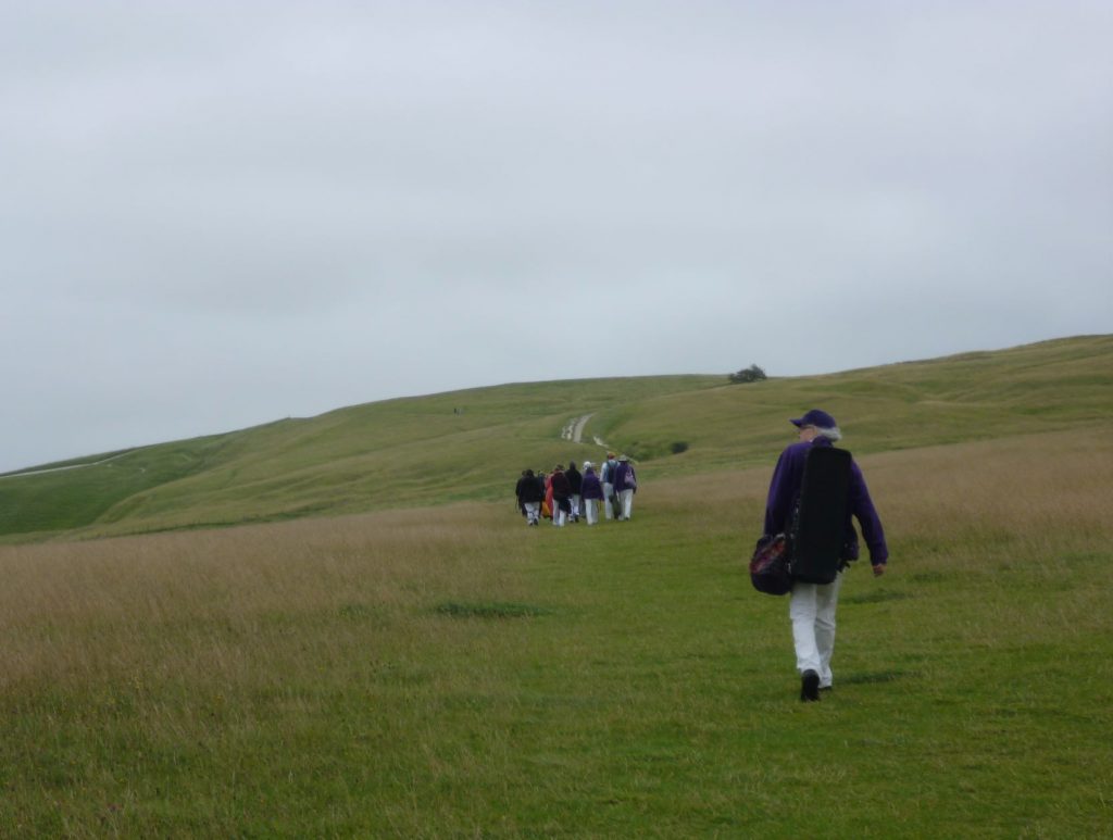 Heading up the hill